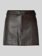 Minirok in leerlook, model 'MAIKA'