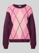 Regular fit pullover in gebreide look