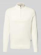 Gebreide pullover met opstaande kraag