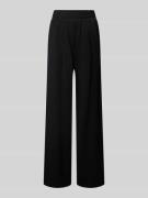 Wide leg stoffen broek met plooien