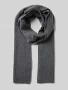 Wollen sjaal met labeldetail