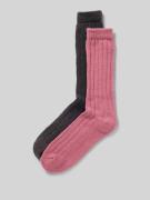 Sokken met ribboord in een set van 2 paar