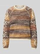 Gebreide pullover met ribboorden