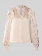 Blouse met V-hals, model 'Rosslyn'