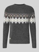 Relaxed fit gebreide pullover met wol, model 'PRESLEY'