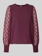 Regular fit blouseshirt met ballonmouwen, model 'MALVA'