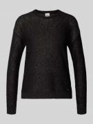 Gebreide pullover van wolmix met pailletten, model 'Lesley'
