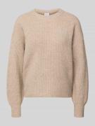 Gebreide pullover met ronde hals, model 'KACHEL'