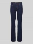 Straight fit jeans van katoenmix, model 'LIVA STRAIGHT'