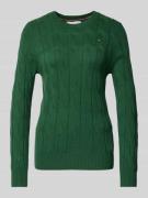 Regular fit gebreide pullover van pure wol