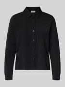 Regular fit overhemdblouse van katoenmix