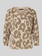 Gebreide pullover met 3/4-mouwen