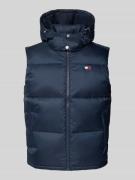 Regular fit bodywarmer met afneembare capuchon