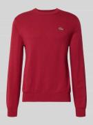 Regular fit gebreide pullover van katoenmix