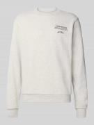 Sweatshirt met labelprint, model 'West Side'