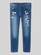 Skinny fit jeans met stitchings