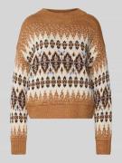 Noorse trui met ronde hals