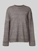 Oversized gebreide pullover met ronde hals, model 'ORLY'