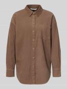 Relaxed fit overhemdblouse van puur katoen, model 'AIME-MOXI'