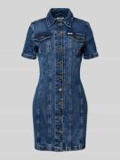 Jeansjurk met platte kraag