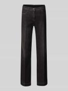 Straight leg jeans met persplooien, model 'Jenny'