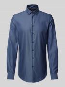 Slim fit zakelijk overhemd met extra lange mouwen