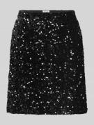 High waist minirok met pailletten, model 'FAITH'
