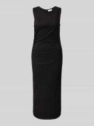 Midi-jurk met ronde hals, model 'MINNA'