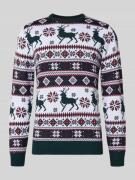 Gebreide pullover in all-over look