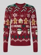 Gebreide pullover in all-over look, model 'Santa'