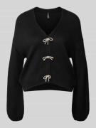 Relaxed fit gebreide pullover met strikdetail, model 'DONNA'