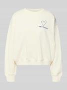 Sweatshirt met labelprint, model 'Sydney'