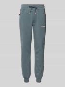 Slim fit sweatpants met logoprint, model 'Gordon'