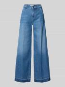 Wide leg jeans met steekzakken, model 'MONA'