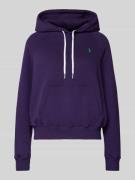Regular fit hoodie met logostitching