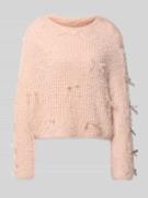 Gebreide pullover met strikdetails