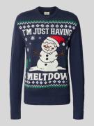 Gebreide pullover in all-over look