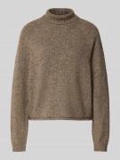 Relaxed fit gebreide pullover van wolmix