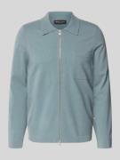 Regular fit gebreid jack van scheerwolmix