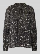 Blouseshirt met V-hals