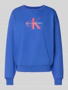 Sweatshirt met labelprint