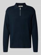 Relaxed fit gebreide pullover van viscosemix, model 'TELLER'