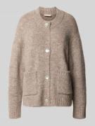 Gebreid jack met knoopsluiting, model 'Lulu'