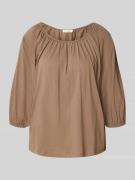 Blouseshirt met elastische boorden