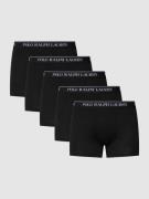 Boxershort met elastische band met logo in een set van 5 stuks