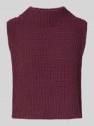 Spencer met geribde opstaande kraag