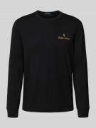 Shirt met lange mouwen en ribboorden