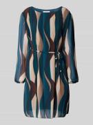 Mini-jurk met strikceintuur, model 'Sa44raa'