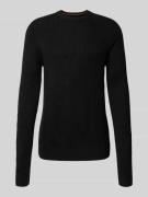 Gebreide pullover met ronde hals, model 'PANNEL'