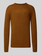 Gebreide pullover met ronde hals, model 'PANNEL'